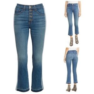 Veronica Beard Jeans Carolyn 10” Baby Boot Cut High Waisted Jeans 24